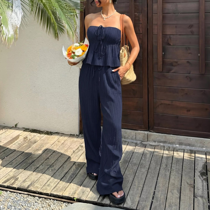 Élise™ | Ensemble tube et pantalon large