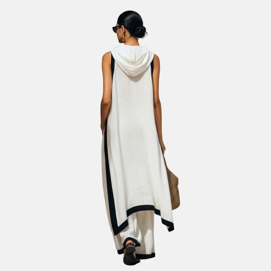 LÉONIE™ | Ensemble Tunique Longue &amp; Pantalon Large