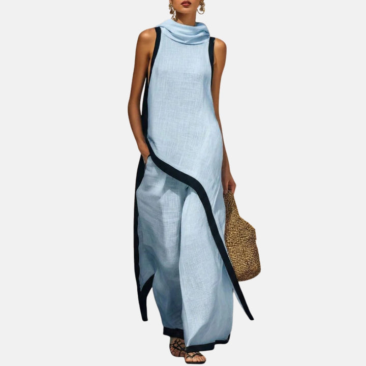 LÉONIE™ | Ensemble Tunique Longue &amp; Pantalon Large