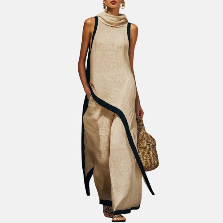 LÉONIE™ | Ensemble Tunique Longue &amp; Pantalon Large