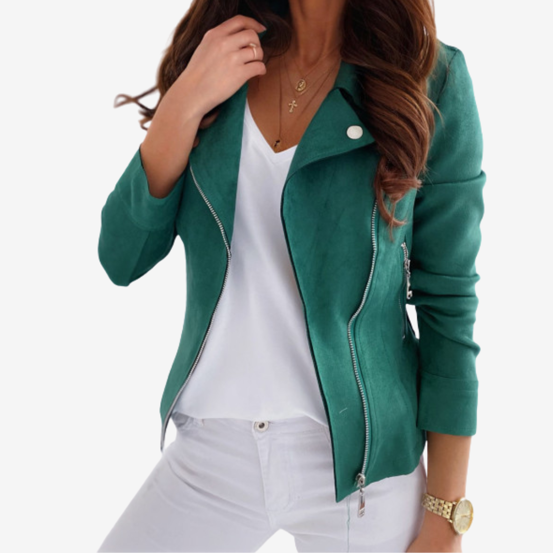 Adoria™ Veste en Cuir Élégante