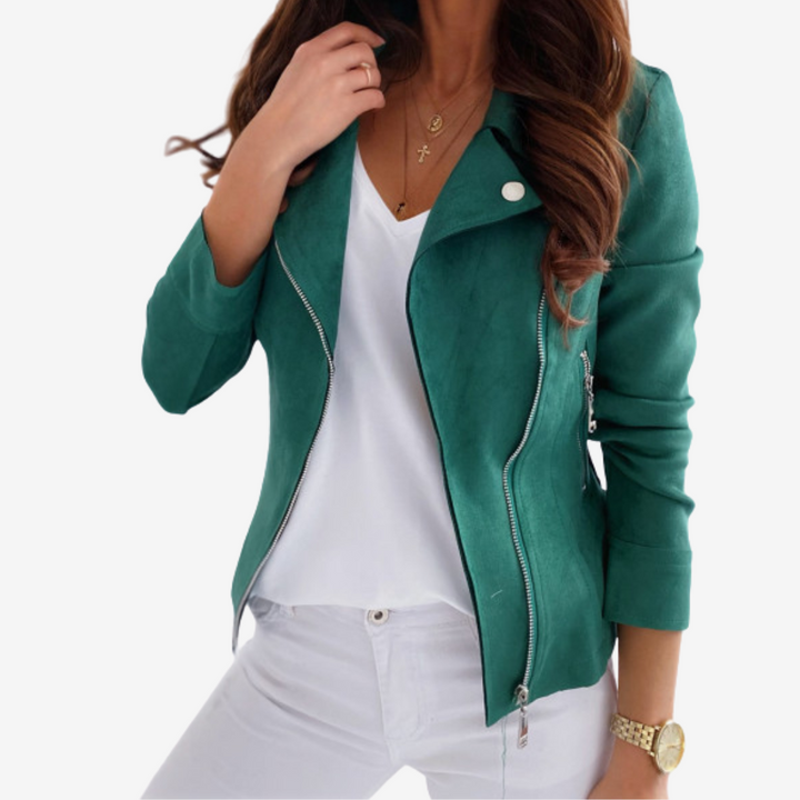 Adoria™ Veste en Cuir Élégante