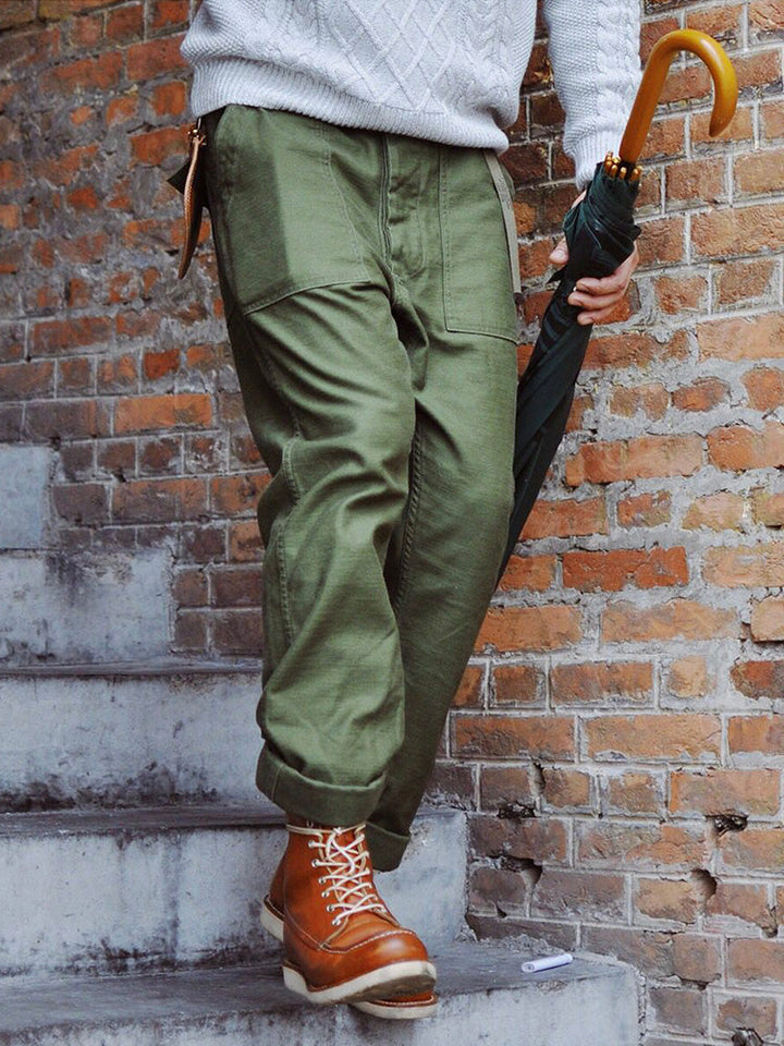 Pantalons Casual Droits pour Hommes Inspirés des Pantalons de Fatigue OG-107