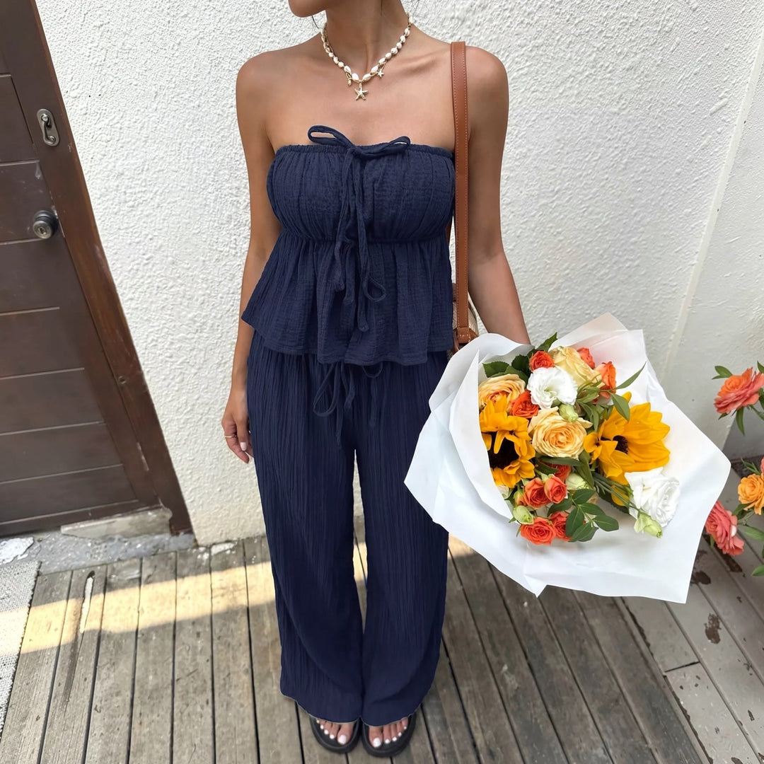 Élise™ | Ensemble tube et pantalon large