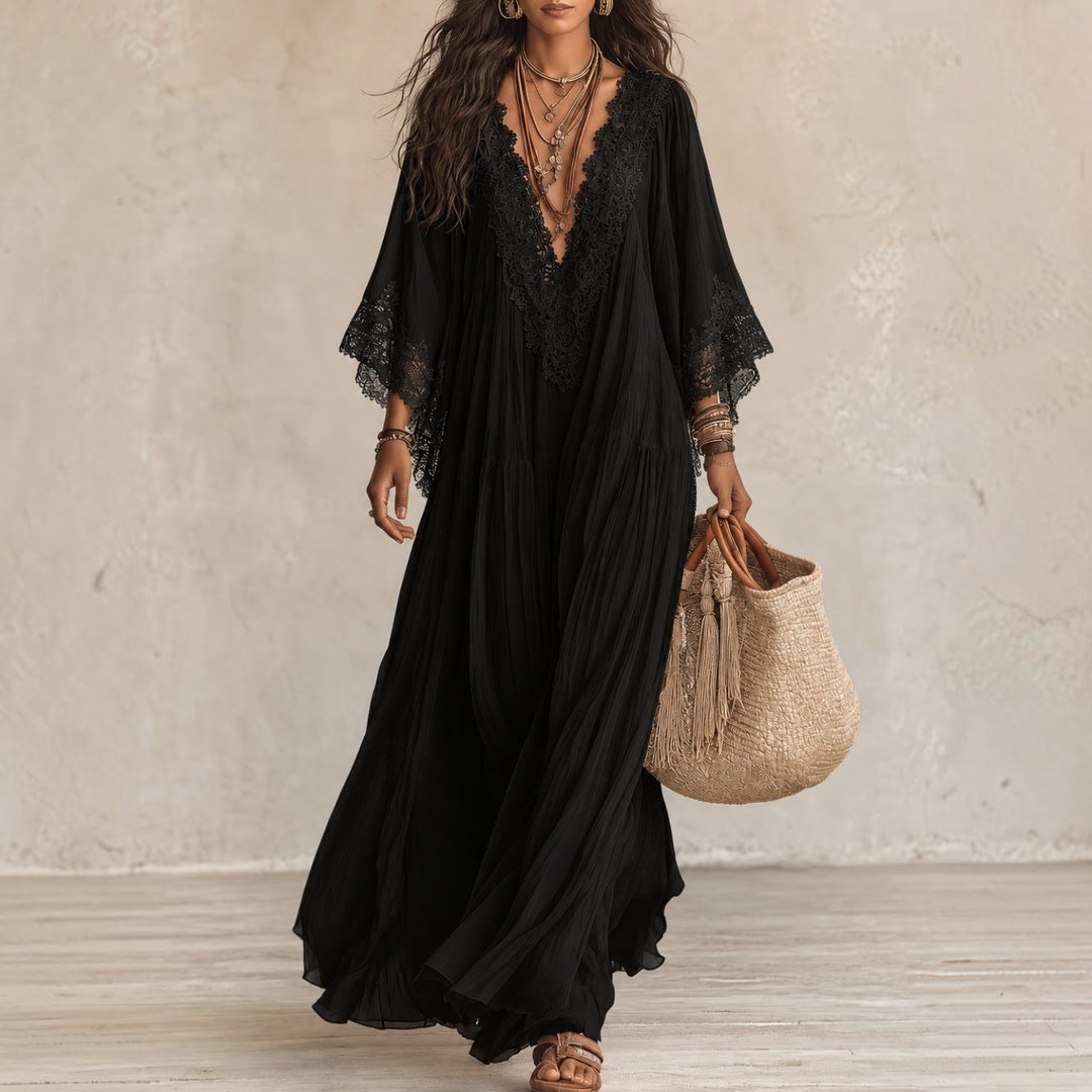 Celeste™ | Robe longue en dentelle