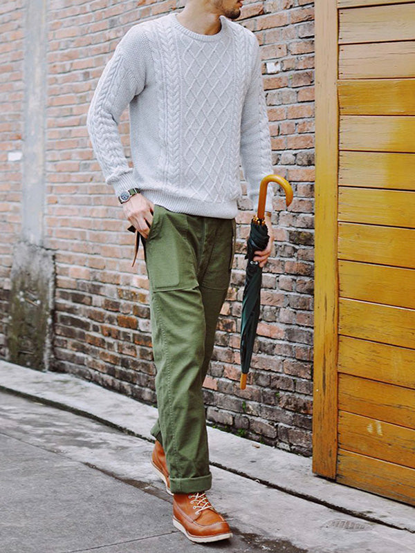 Pantalons Casual Droits pour Hommes Inspirés des Pantalons de Fatigue OG-107