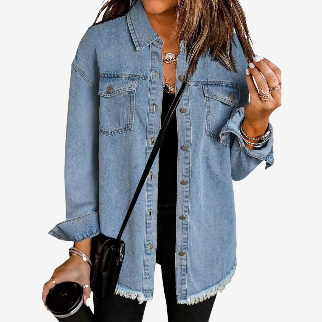 Lucille™ Veste en Jean Oversize