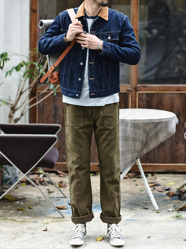 Pantalons Casual Droits pour Hommes Inspirés des Pantalons de Fatigue OG-107