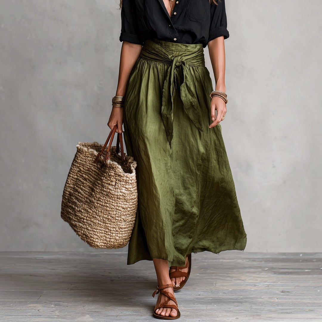 Lysiane™ | Ensemble Élégant Blouse &amp; Jupe Midi