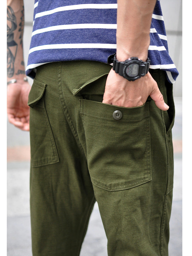 Pantalons Casual Droits pour Hommes Inspirés des Pantalons de Fatigue OG-107