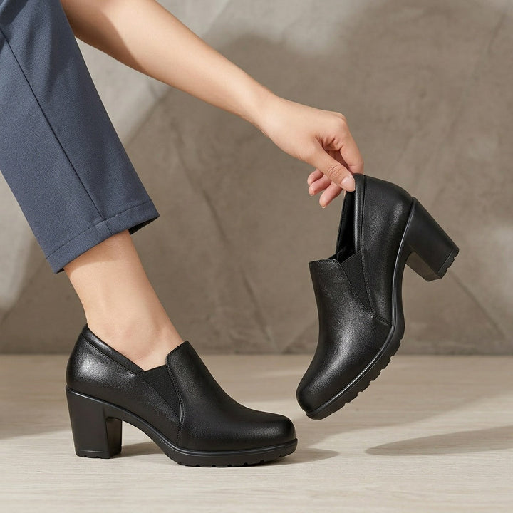 Mocassins à Talon Bloc Confort Margot