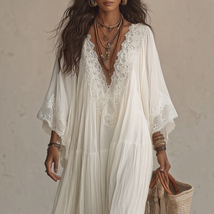 Celeste™ | Robe longue en dentelle
