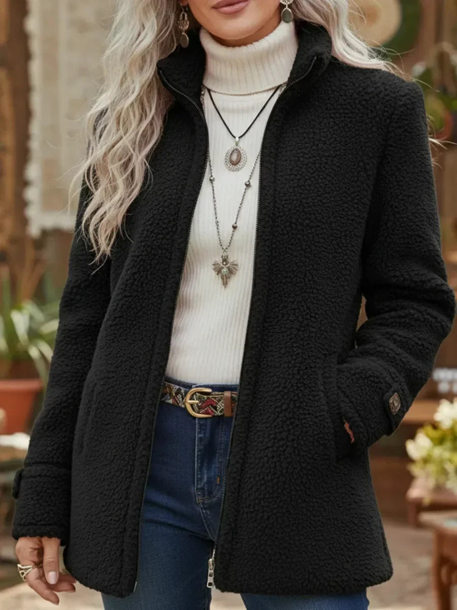 Vanessa™ | Veste en polaire sherpa à zip intégral