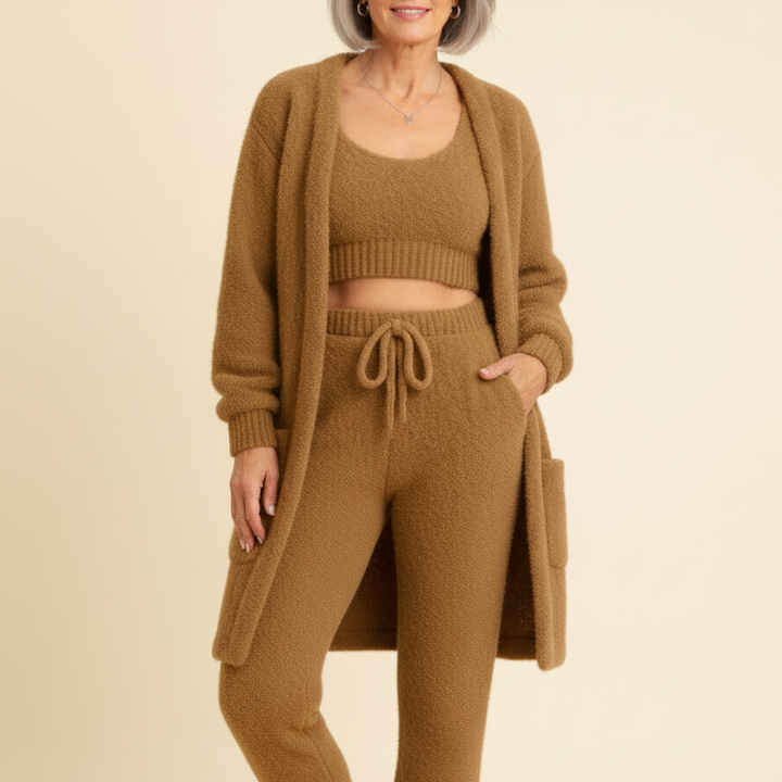 ALBA™ | Pyjama 4 Pièces Élégant