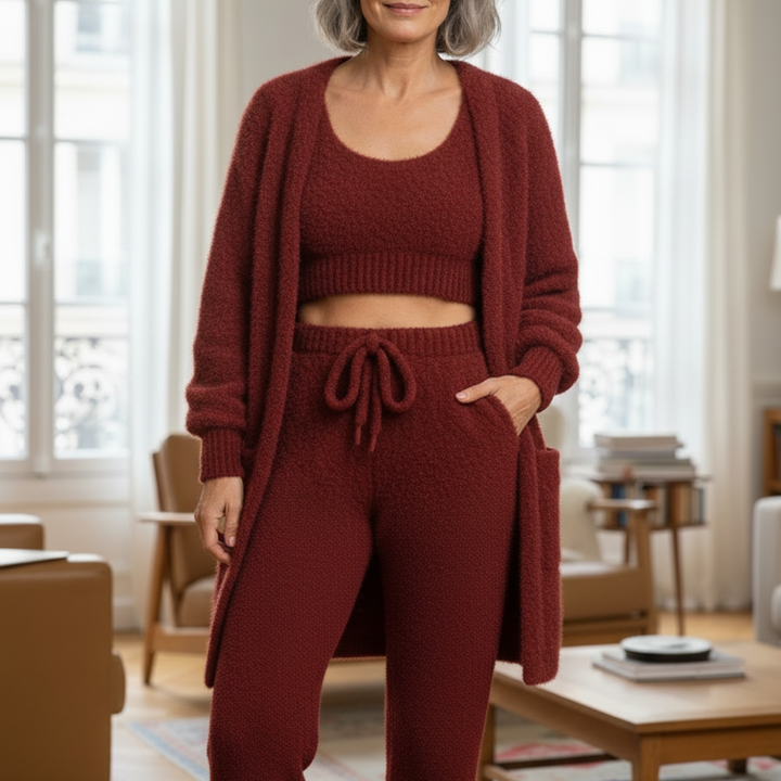 ALBA™ | Pyjama 4 Pièces Élégant