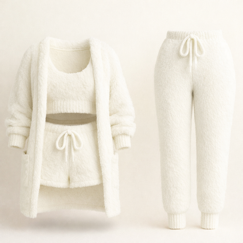 ALBA™ | Pyjama 4 Pièces Élégant