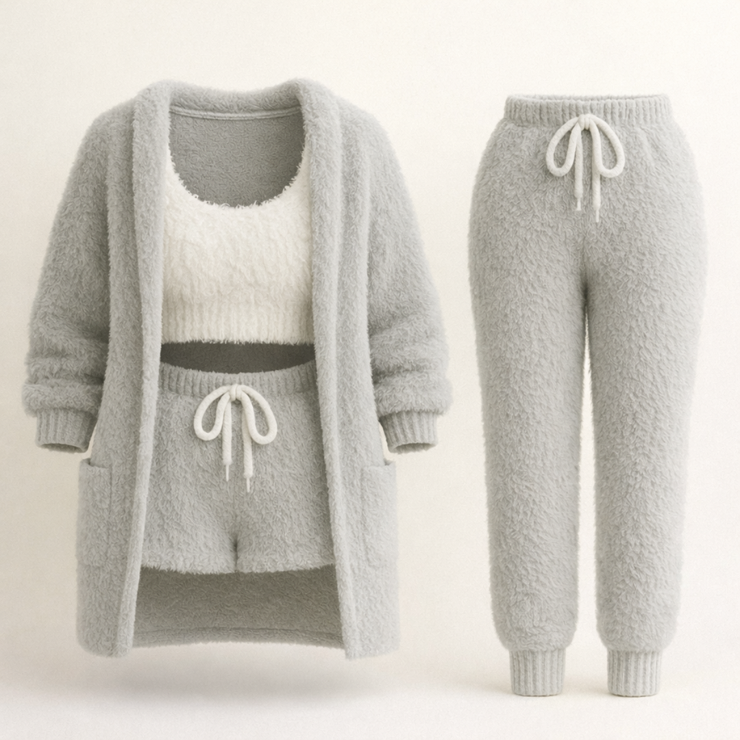 ALBA™ | Pyjama 4 Pièces Élégant
