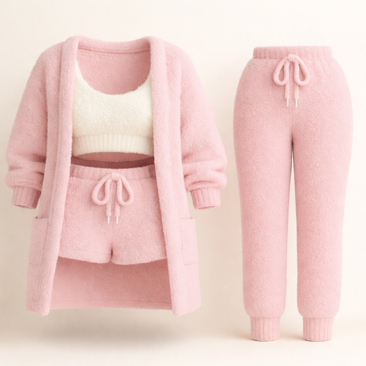 ALBA™ | Pyjama 4 Pièces Élégant