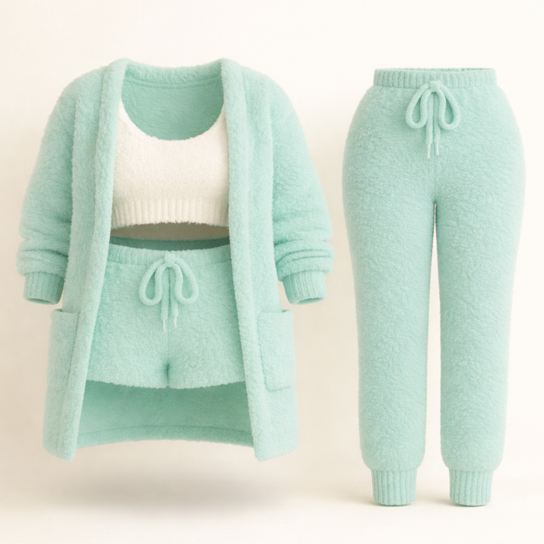 ALBA™ | Pyjama 4 Pièces Élégant