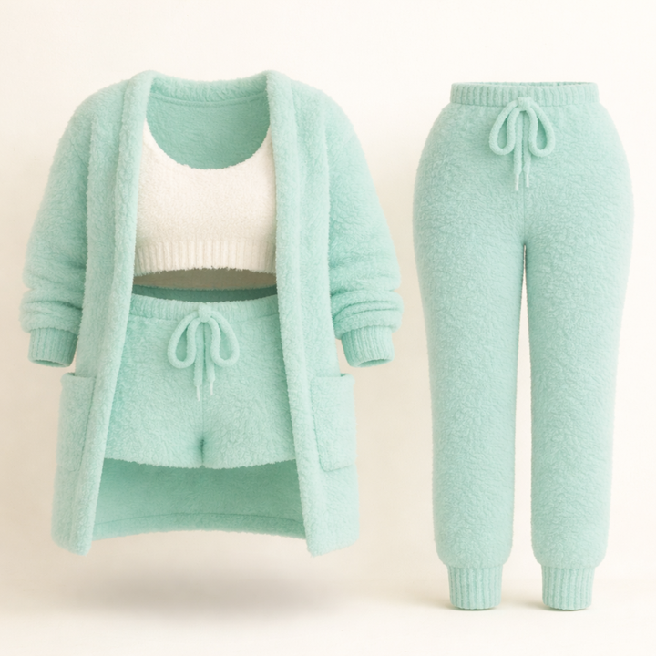 ALBA™ | Pyjama 4 Pièces Élégant