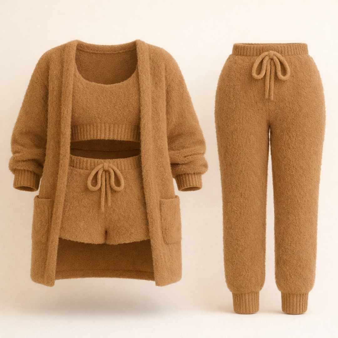 ALBA™ | Pyjama 4 Pièces Élégant