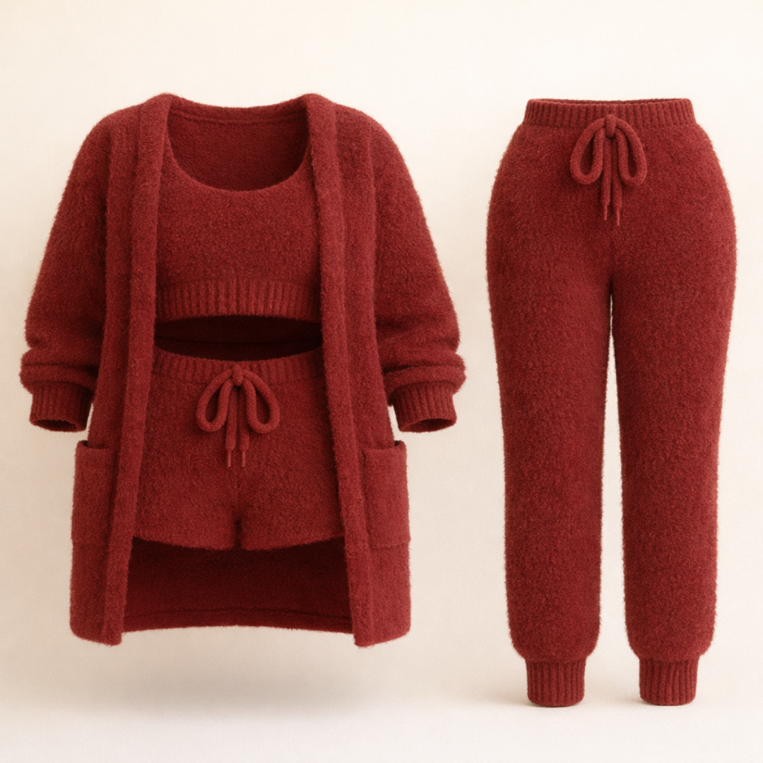ALBA™ | Pyjama 4 Pièces Élégant