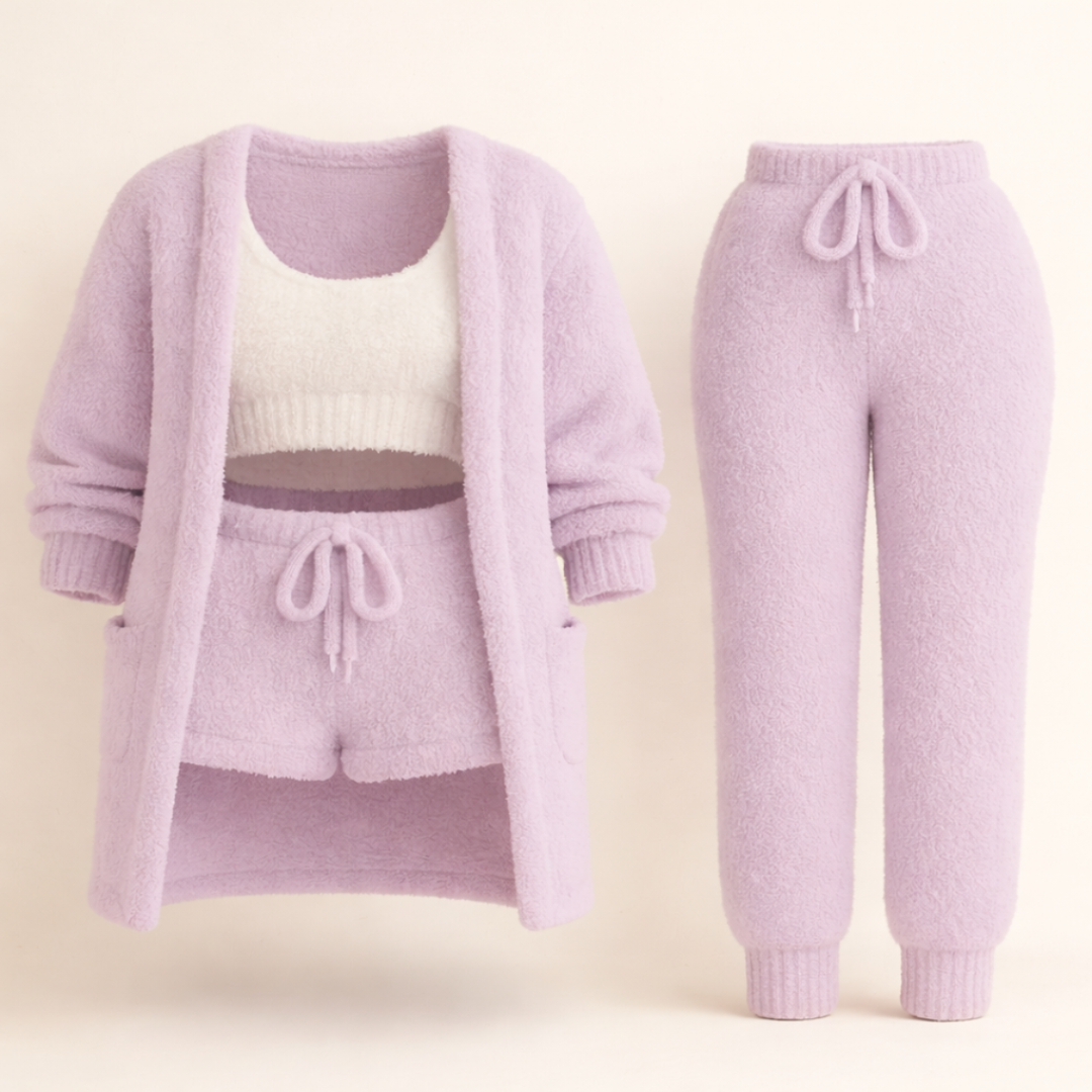 ALBA™ | Pyjama 4 Pièces Élégant