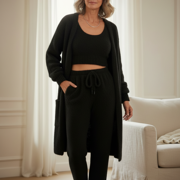 ALBA™ | Pyjama 4 Pièces Élégant