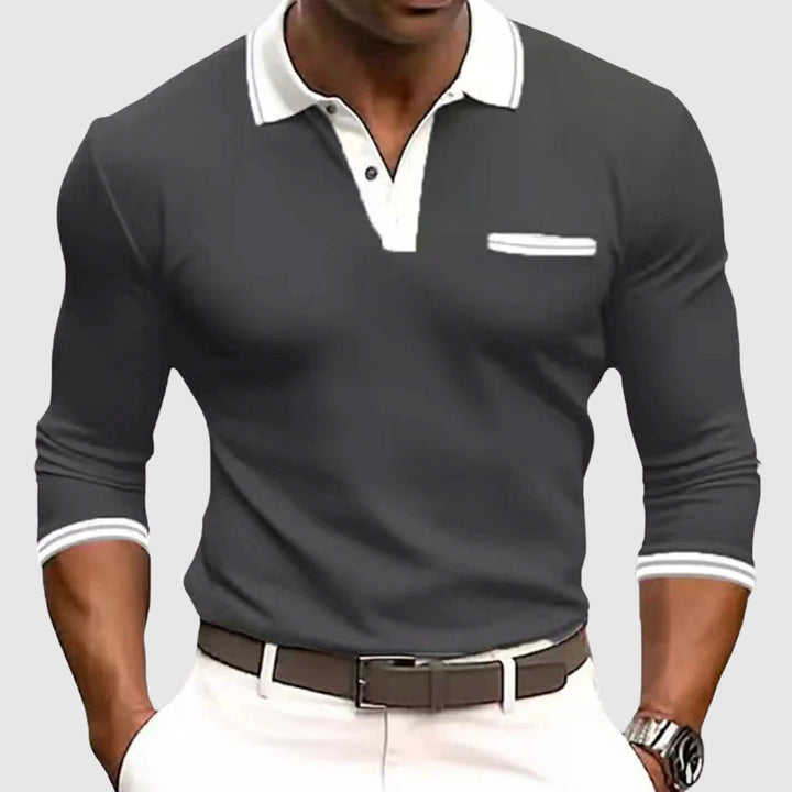 Chemise à détails contrastés élégants