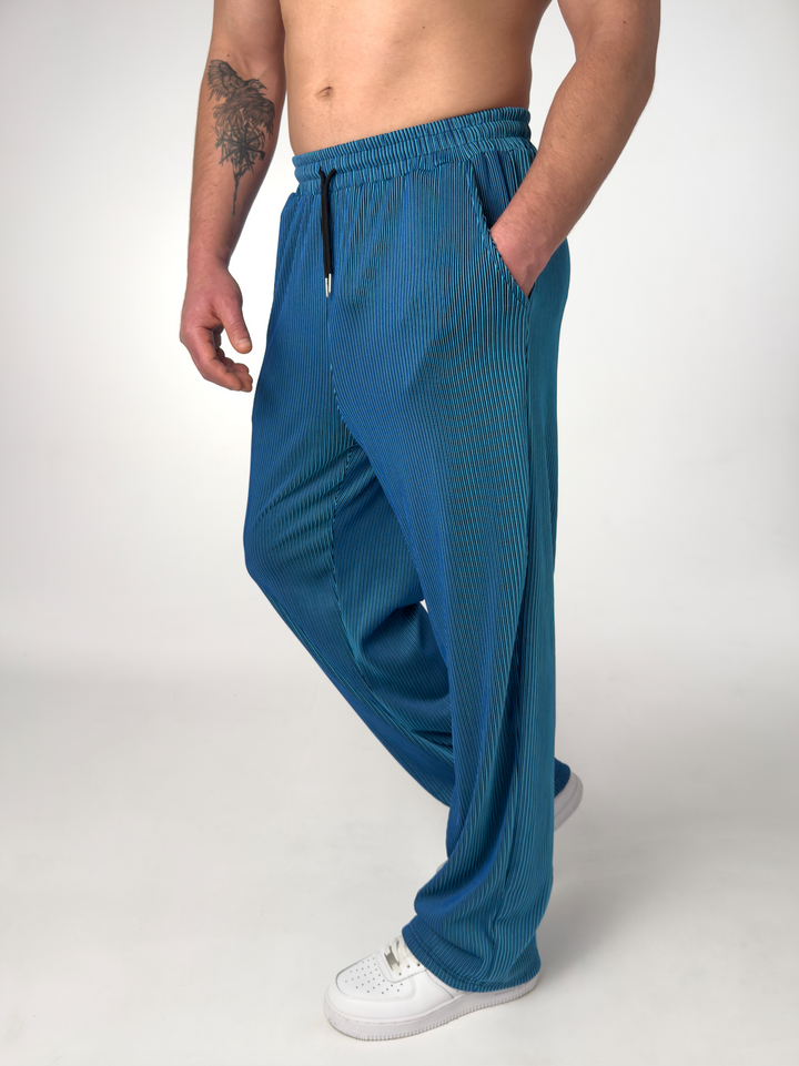 PANTALON DROIT À RAYURES POUR HOMMES