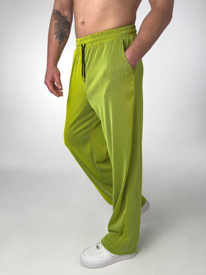 PANTALON DROIT À RAYURES POUR HOMMES