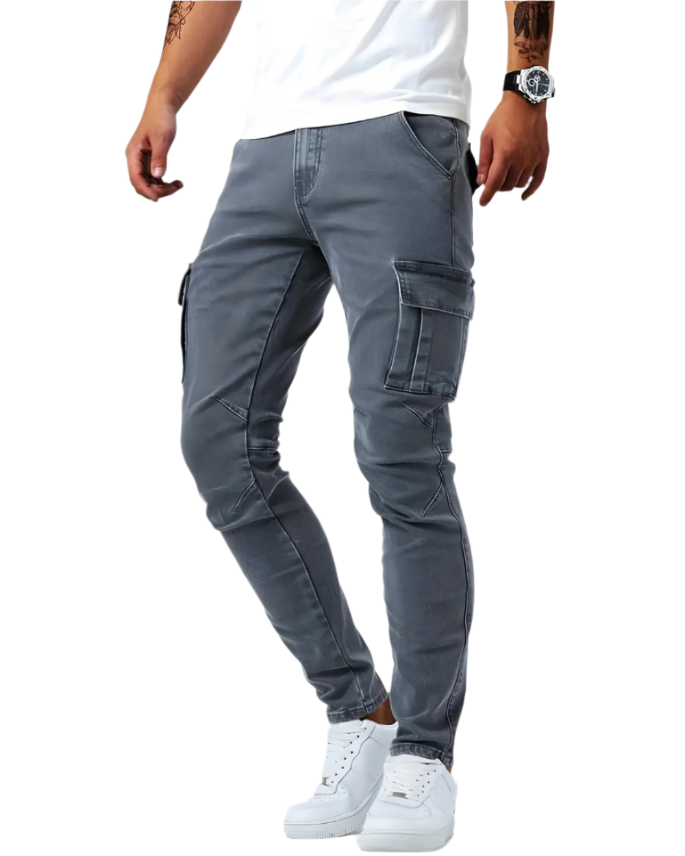 PANTALON CARGO STRETCH POUR HOMMES