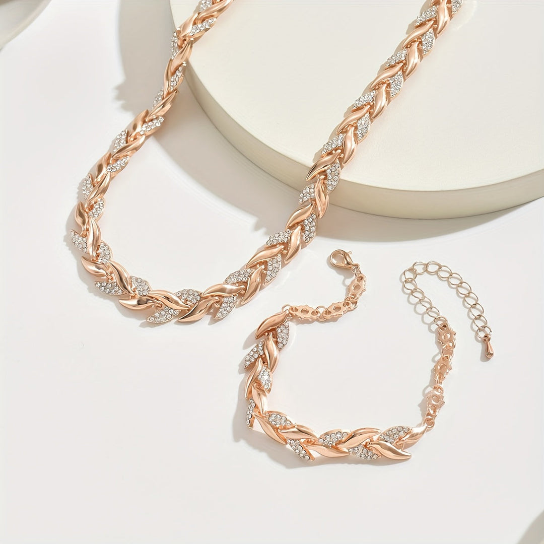 Claudine | Parure collier &amp; bracelet queue de poisson fait main