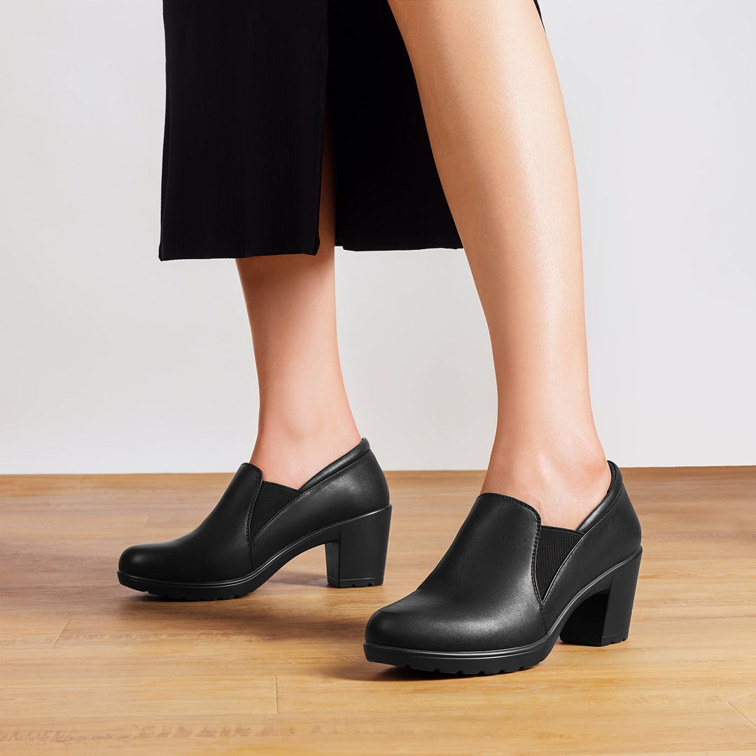Mocassins à Talon Bloc Confort Margot