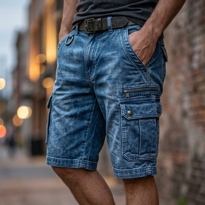 SHORT CARGO EN JEAN POUR HOMMES
