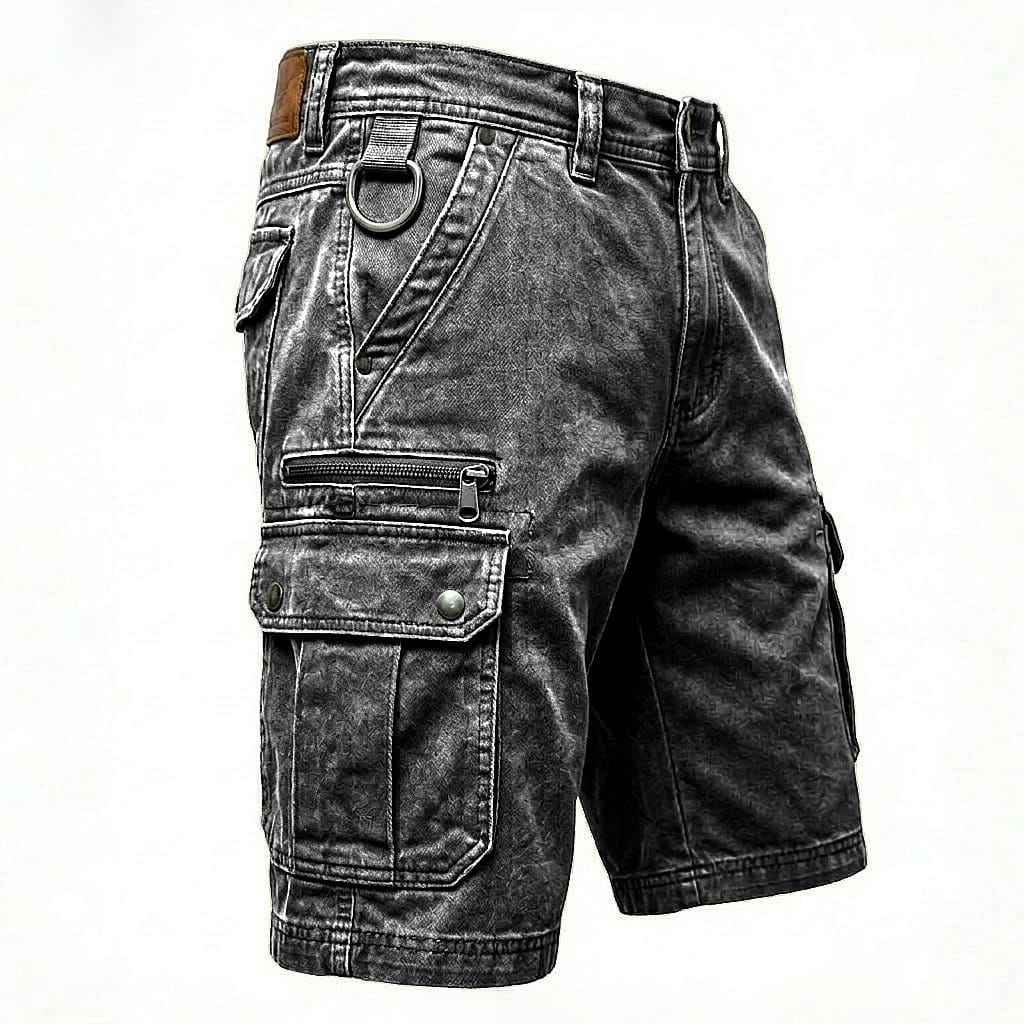 SHORT CARGO EN JEAN POUR HOMMES