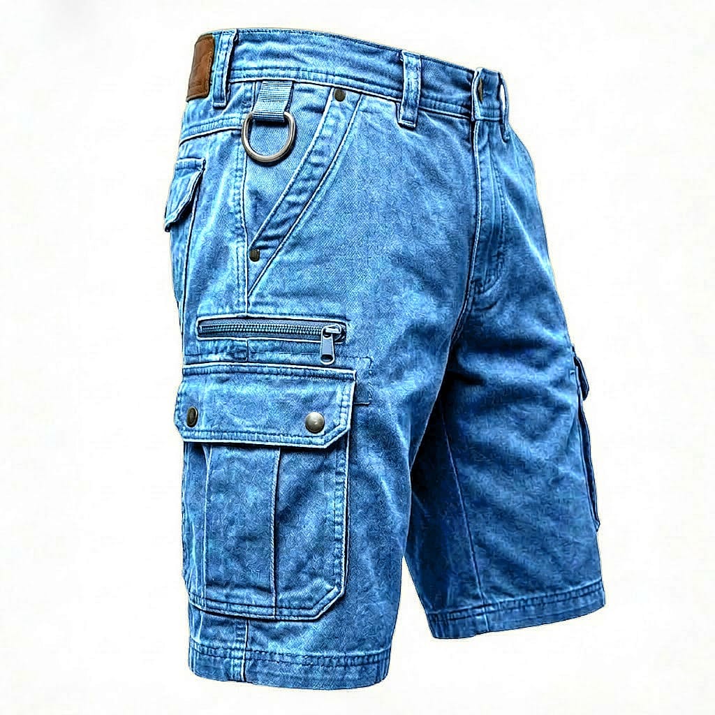 SHORT CARGO EN JEAN POUR HOMMES