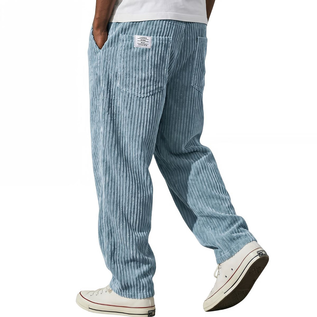 Kawa | Pantalon homme en velours côtelé à taille élastique
