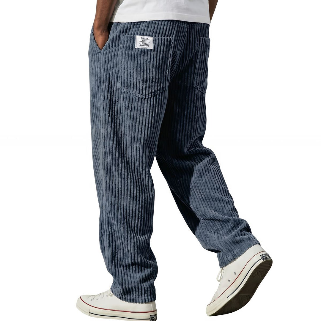 Kawa | Pantalon homme en velours côtelé à taille élastique