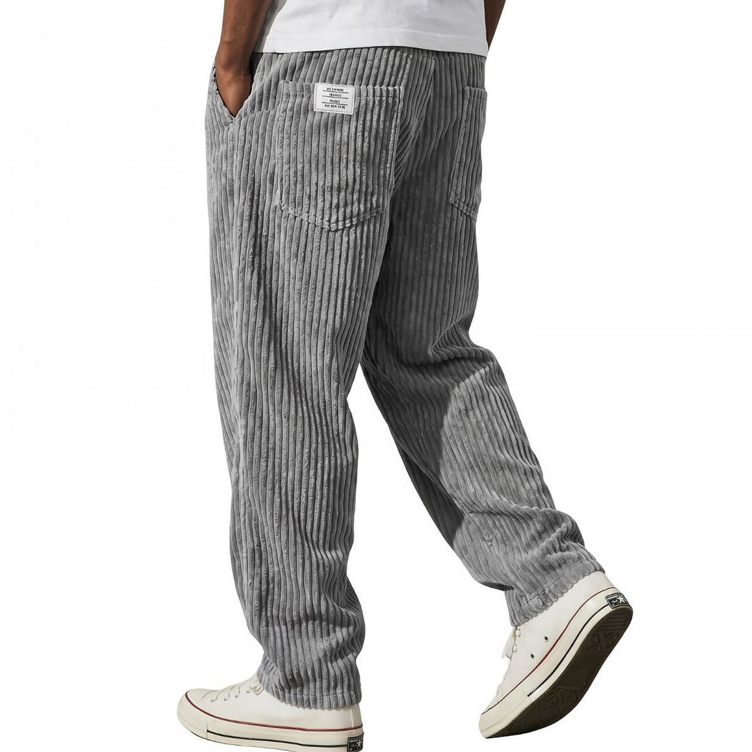 Kawa | Pantalon homme en velours côtelé à taille élastique
