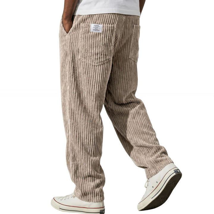 Kawa | Pantalon homme en velours côtelé à taille élastique