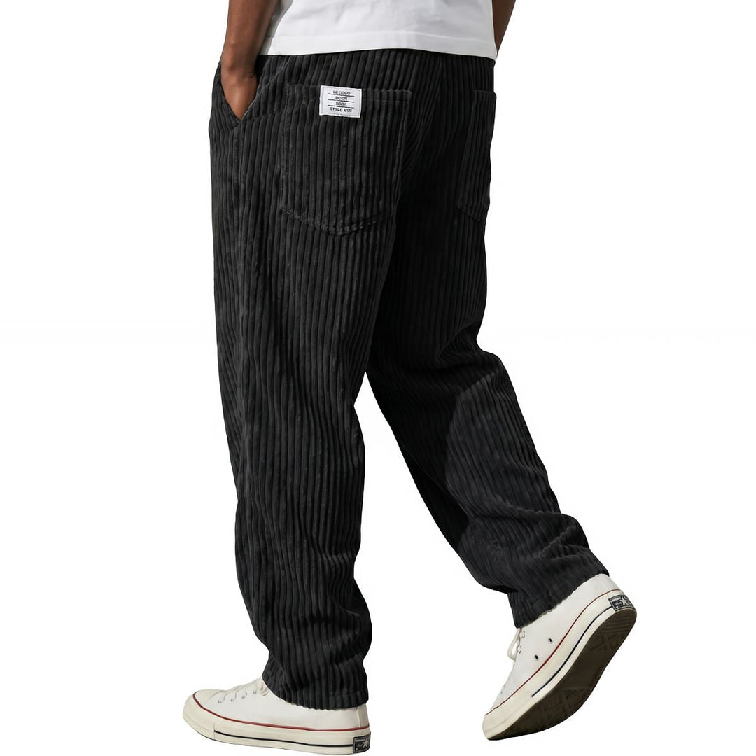 Kawa | Pantalon homme en velours côtelé à taille élastique