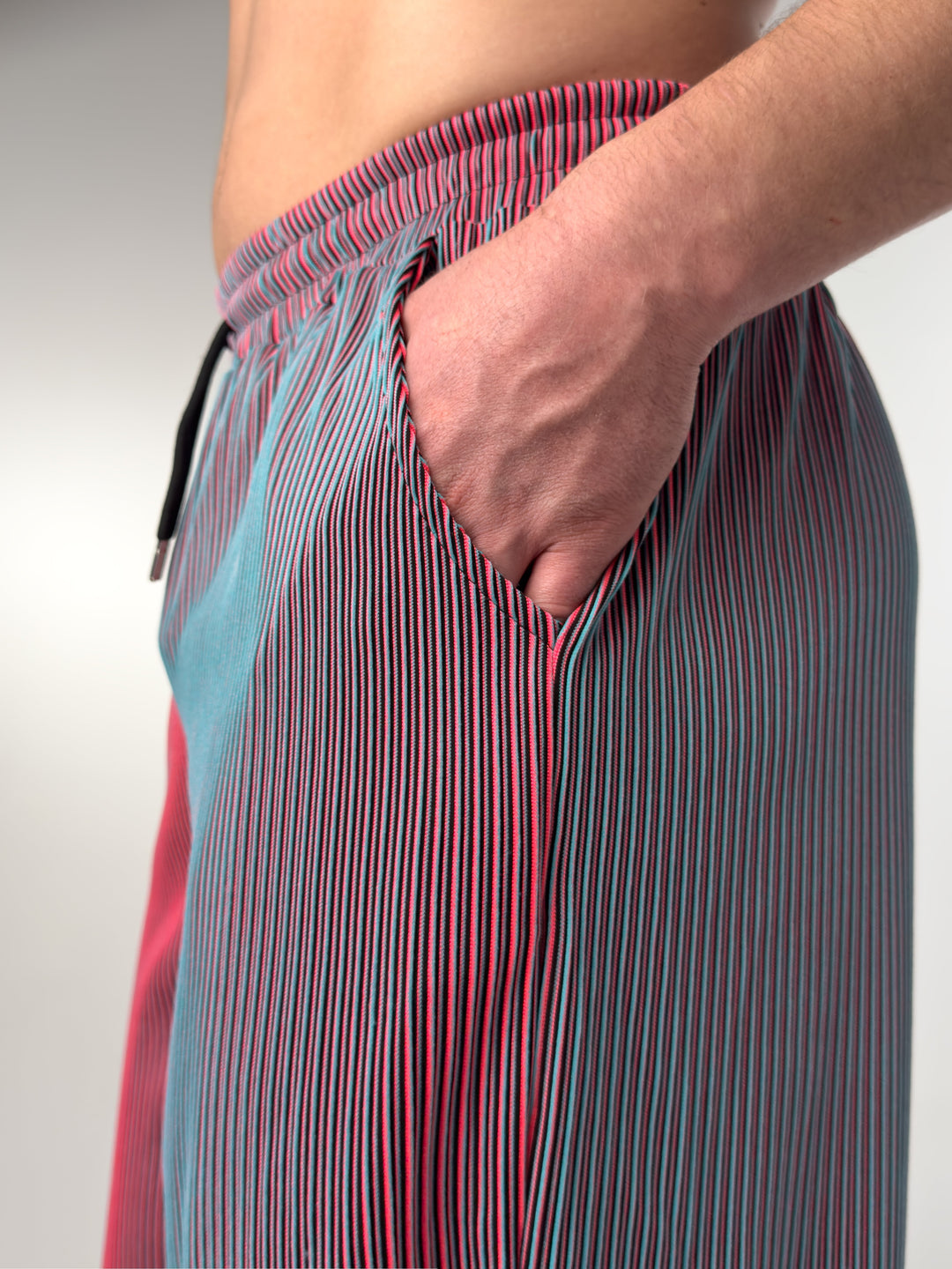 PANTALON DROIT À RAYURES POUR HOMMES