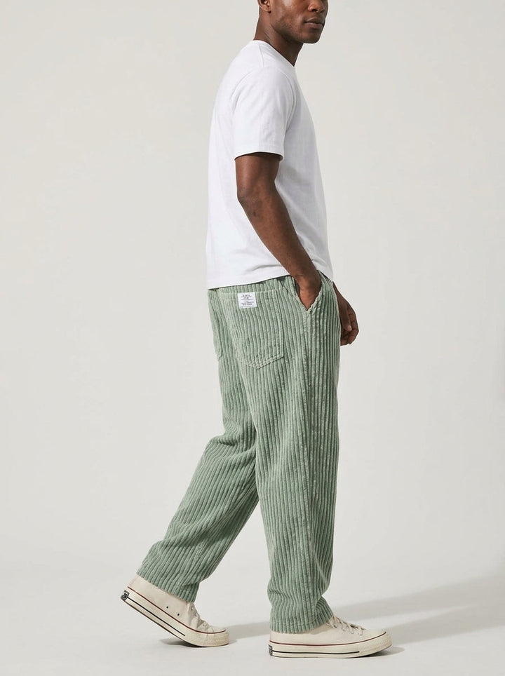 Kawa | Pantalon homme en velours côtelé à taille élastique