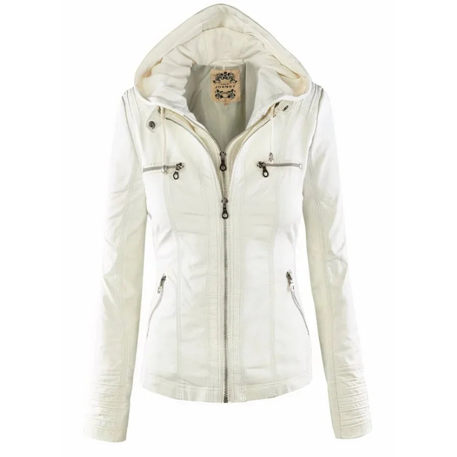 Flavia | Veste en Cuir Robuste et Élégante